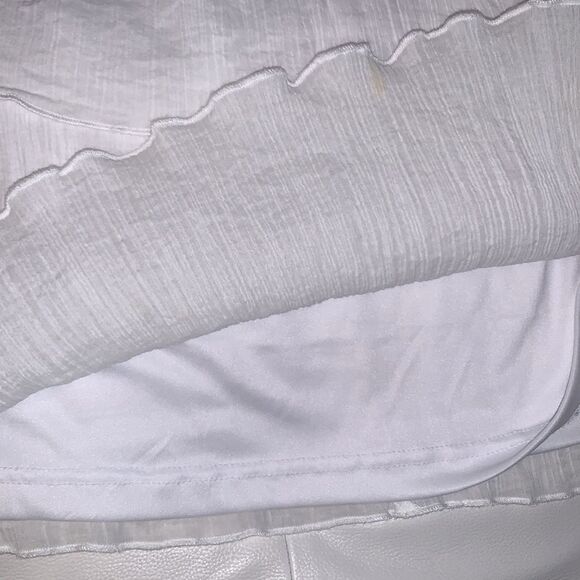 Six Degrees Cotton Off Shoulder Ruffle Mini Dress Size XL - Picture 6 of 8